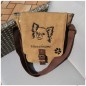 Preview: Canvas Tasche mit Chihuahua Pfoten und Namen bestickt